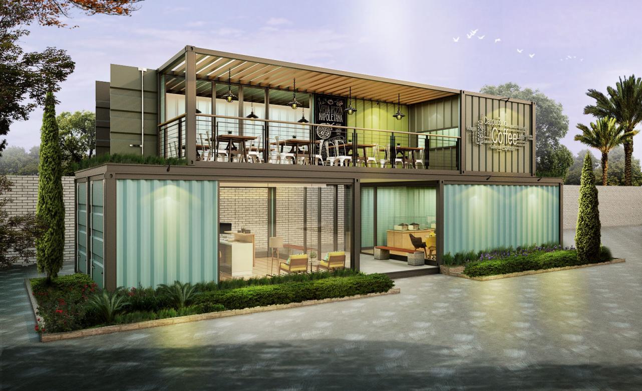 THIẾT KẾ, THI CÔNG<br/>NHÀ, QUÁN CAFE BẰNG CONTAINER